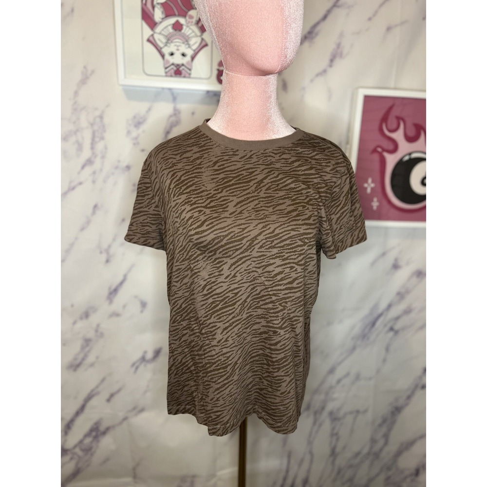 Primark cares zebra printed short sleeve shirt szM